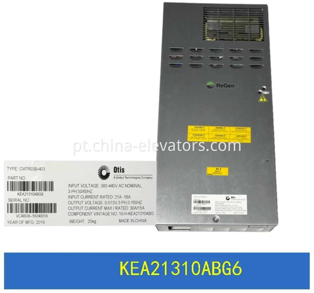 Otis Elevator ReGen Drive KEA21310ABG6 / OVFR03B-403